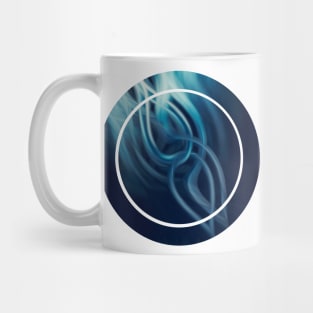 blue fire - abstract digital artwork Mug